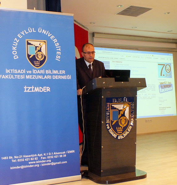 Derneğimiz Yönetim Kurulu başkanı Yaşar Erkan ÖZDEMİR açılış konuşmasını yaparken 